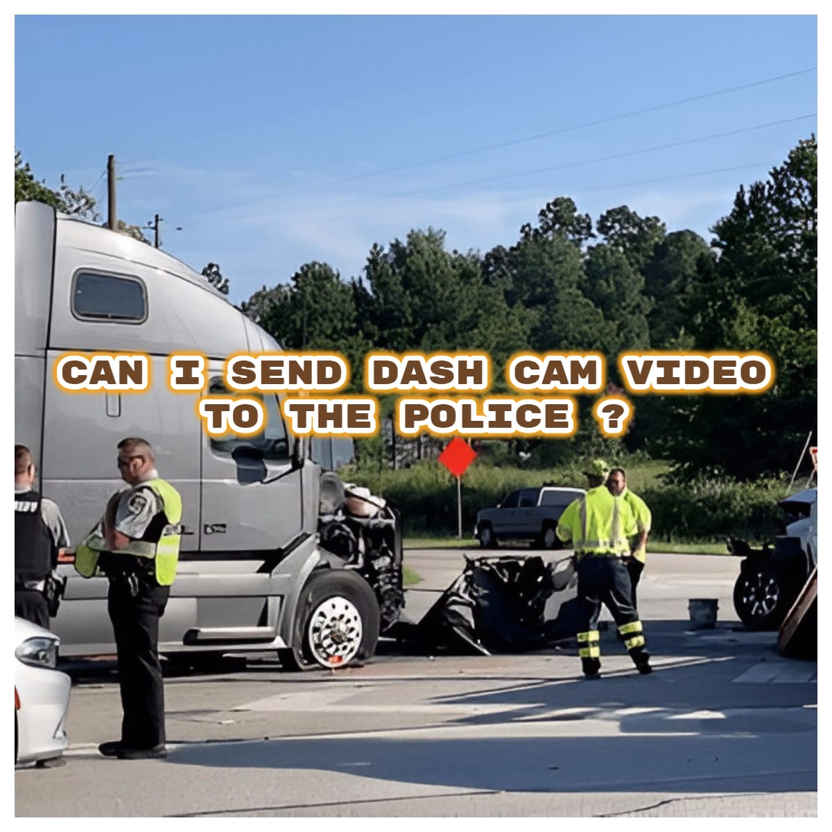 Can I Send Dash Cam footage to the Police ?
